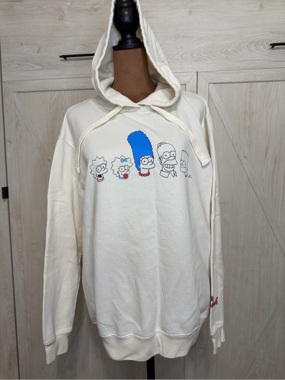 The Simpsons Graphic Hooded Sweatshirt in Cream